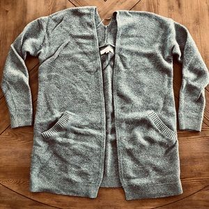 Loft oversized gray cardigan